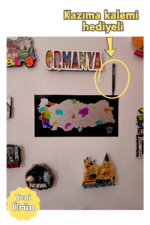 Magnet Türkiye Haritası - Kolay Kazınabilir Harita - Scratch Map - Tarvel and Scratch