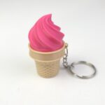 Hareketli ve sesli stres atıcı anahtarlık (Dondurma)