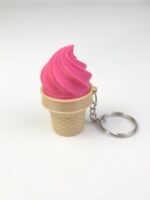 Hareketli ve sesli stres atıcı anahtarlık (Dondurma)