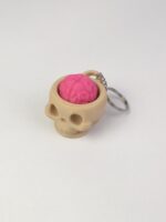 Hareketli ve sesli stres atıcı anahtarlık (Kuru Kafa)