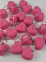 Hareketli ve sesli stres atıcı anahtarlık (Macaron) - Görsel 2