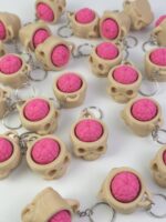 Hareketli ve sesli stres atıcı anahtarlık (Kuru Kafa) - Görsel 2